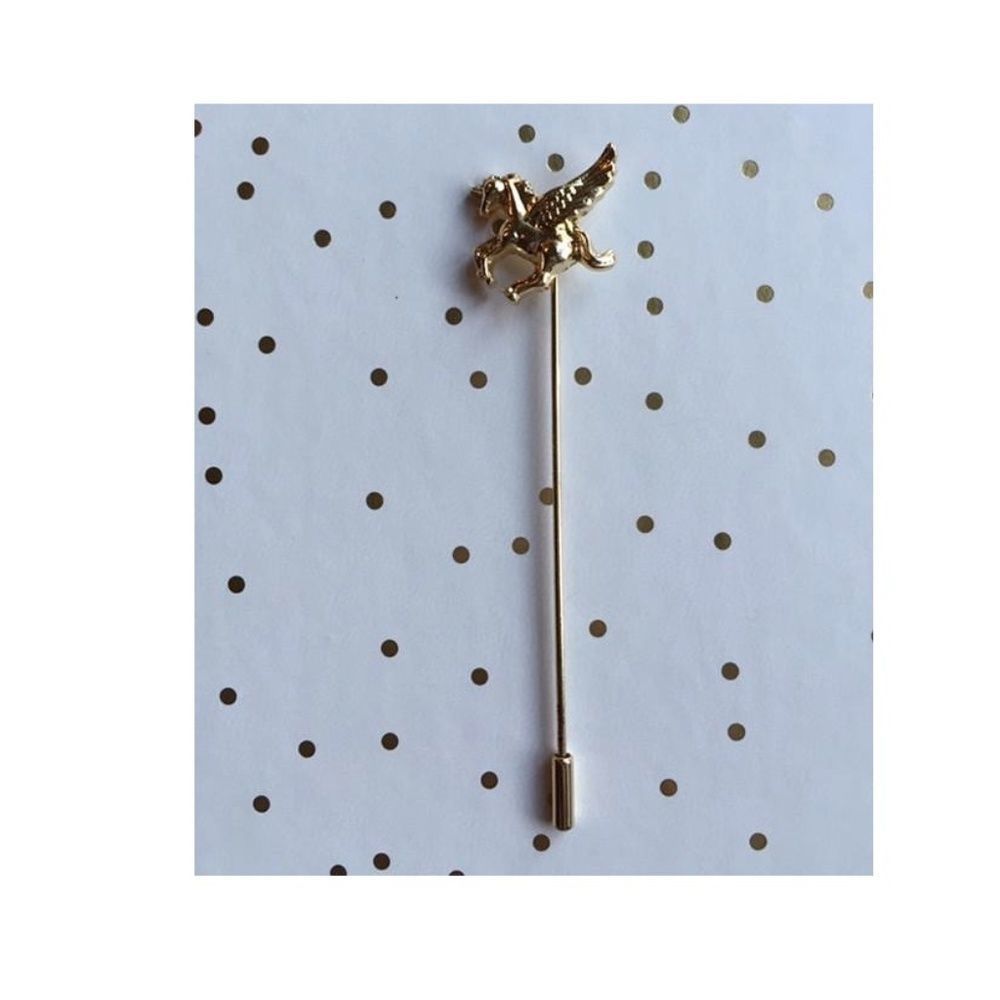 Thin Gold Unicorn Classic Stick Pin
